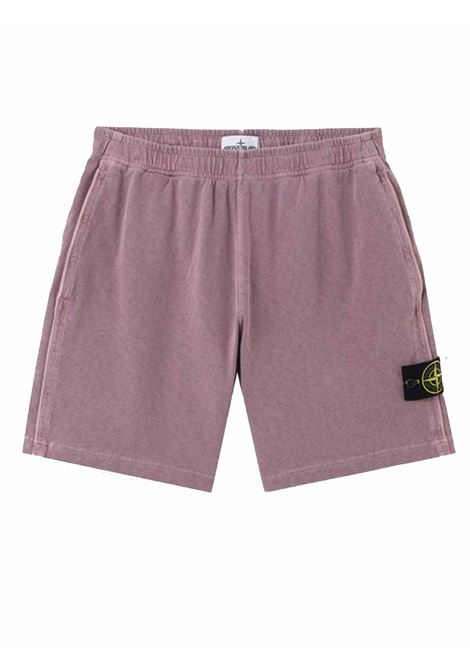 6200014 old effect shorts man purple grey STONE ISLAND | L1S15 6200014 S0060V018F